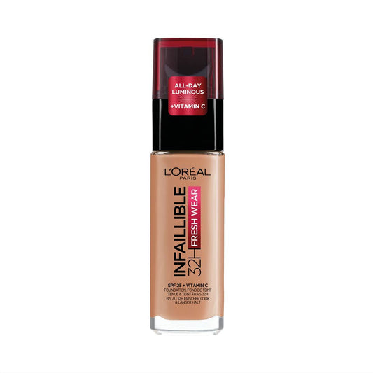 L'oreal Make Up Base De Maquillage Crémeuse L'oreal Make Up Infaillible Nº 300-Ambre (30 Ml)
